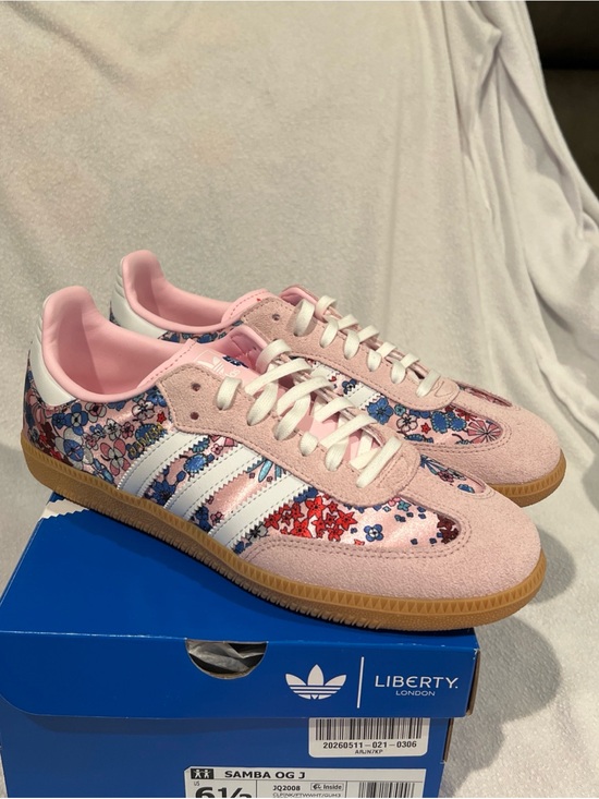 adidas Shoes - Adidas Samba OG J Liberty London Pink Floral (JQ2008) GS Youth 6.5/Women’s 8.5